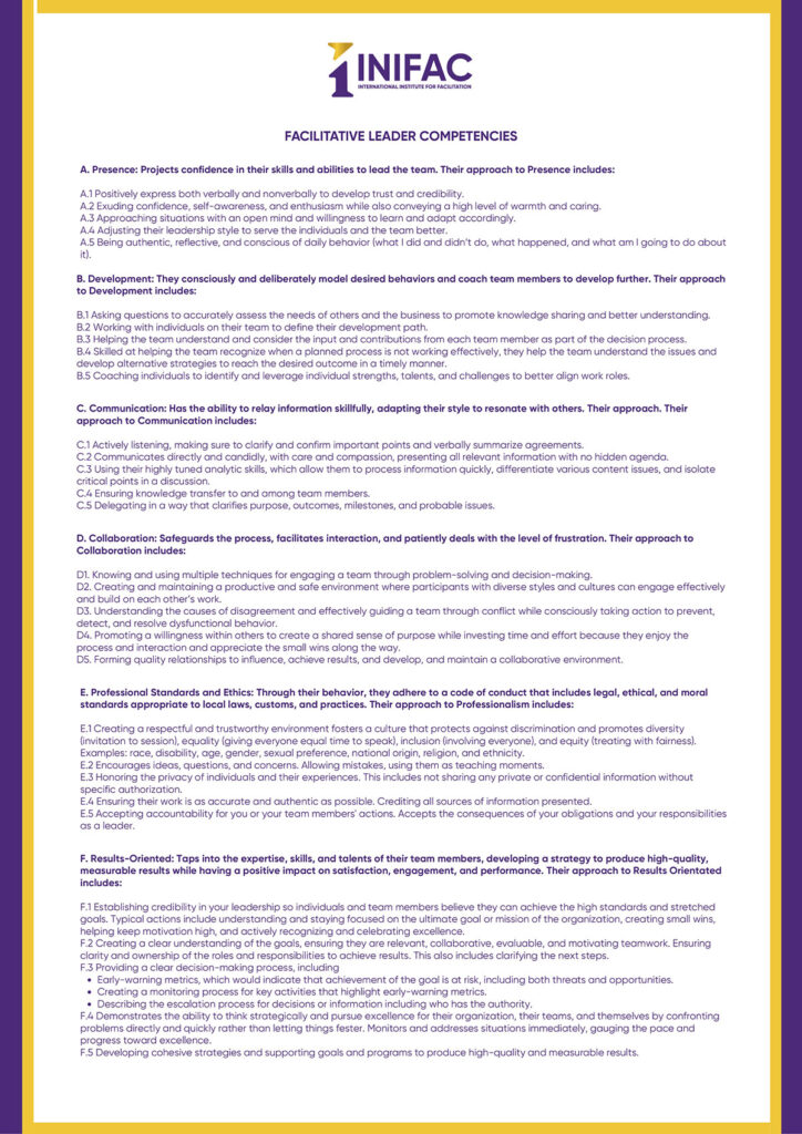 Facilitative Leader Competencies - PDF